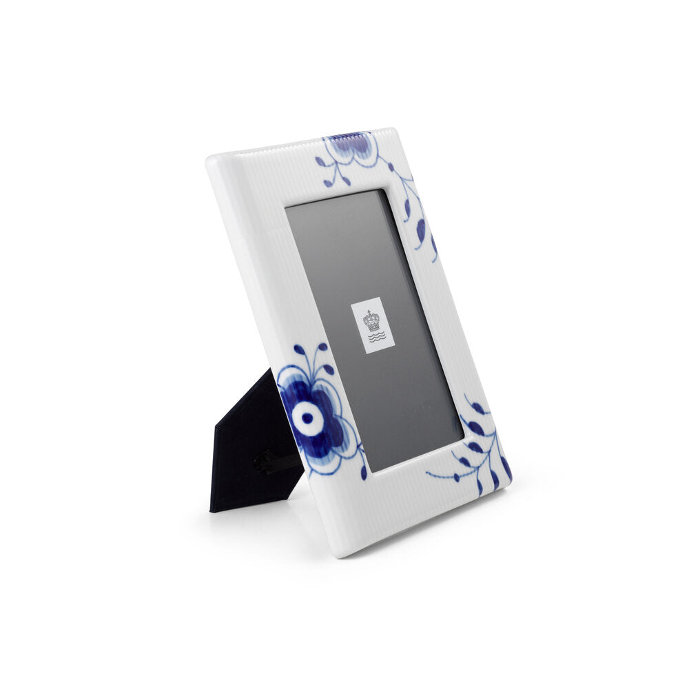 Blå Mega Riflet billedramme - 21 cm.